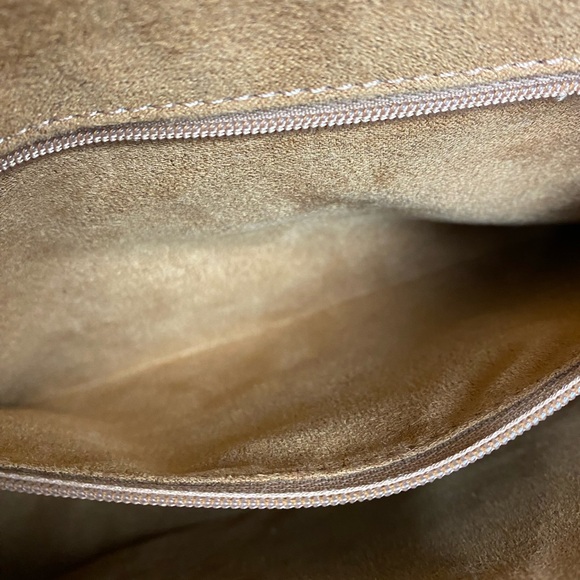 Coach Georgie Whipstitch Colorblock Shoulder Bag Pink Hunter Green EUC C4105 - Picture 15 of 16